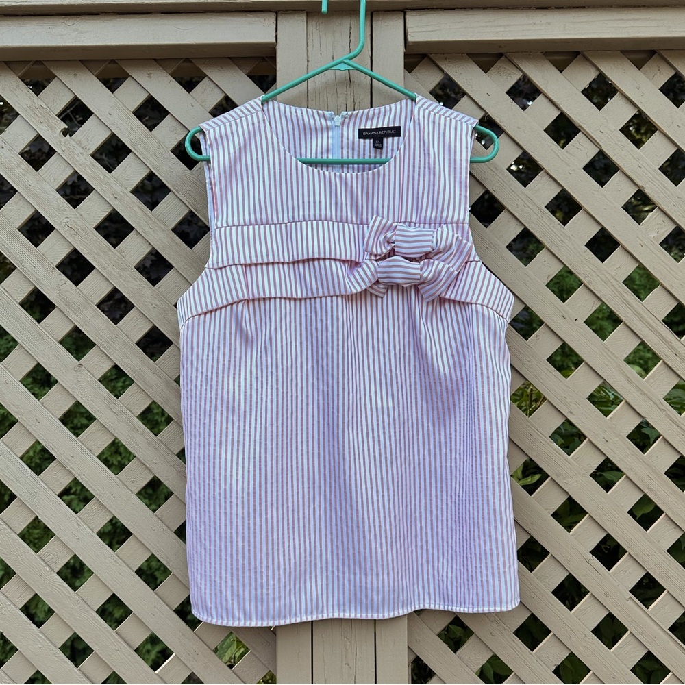Banana Republic Pink Striped Top - XL